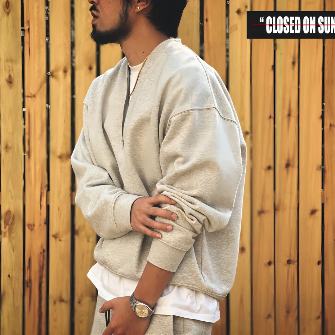 关闭周日 CHEESE 芝士 卫衣 套头 简约 圆领 长袖