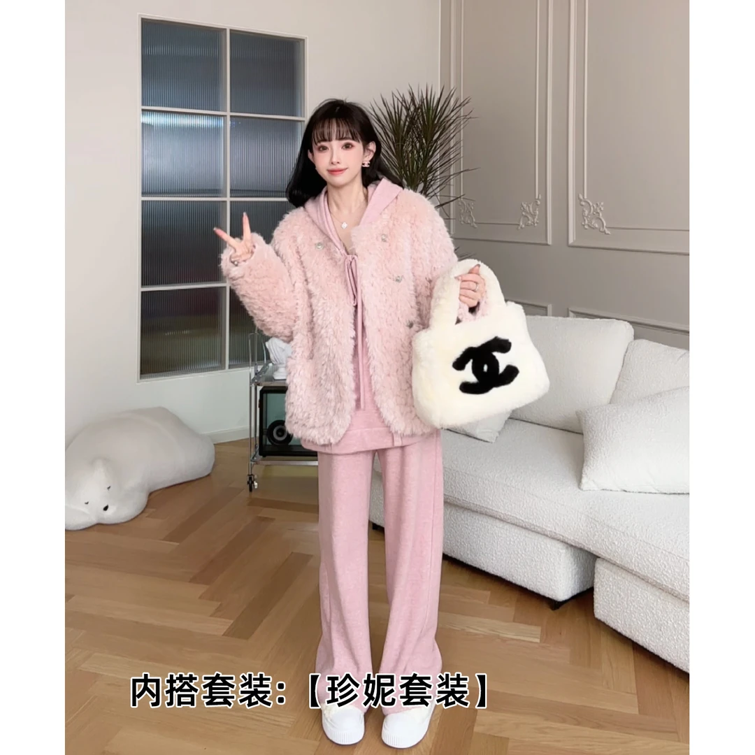 maodan/猫单【雪樱绒绒】孕妇装2025新款秋冬外套加厚毛绒冬季.