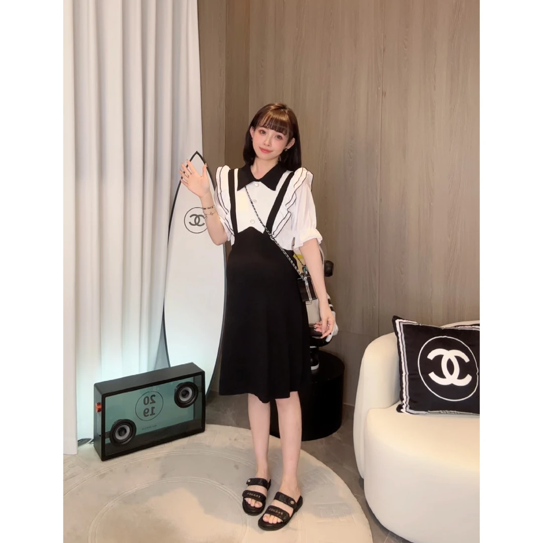 maodan/猫单【艺高学姐】娜娜的孕期穿搭/孕妇装夏装法式洋气连衣裙