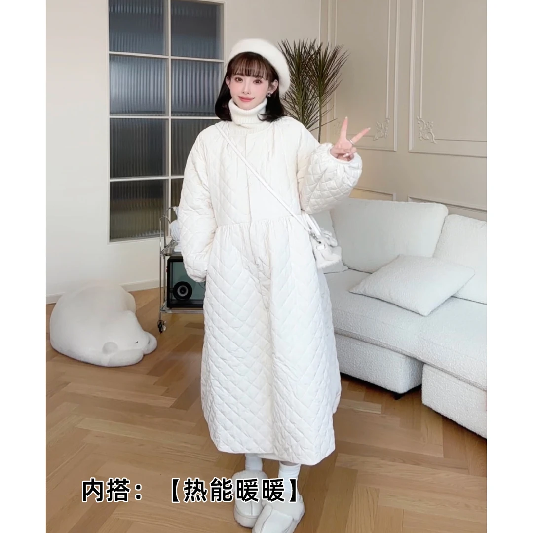 maodan/猫单清仓【挪威雪季】孕妇装秋冬夹棉中长款外套百搭保暖