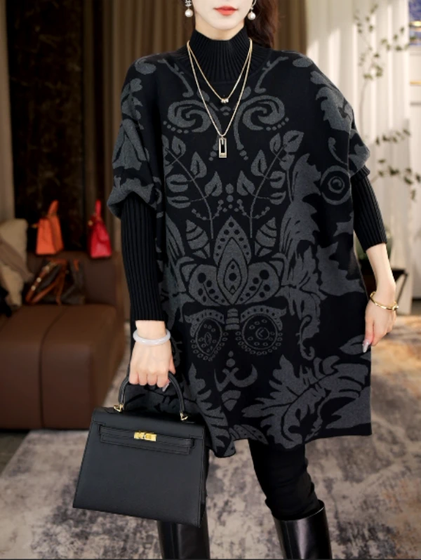 加厚保暖【双子星】秋冬必备时尚上档次洋气高档宽松毛衣上衣-3612#