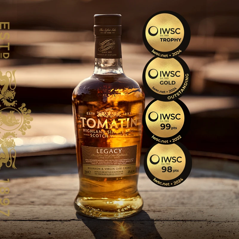 富隆酒窖汤玛丁传奇苏格兰单一麦芽威士忌700ml 英国原瓶进口