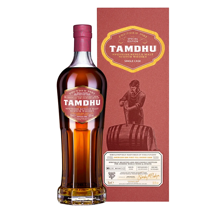 檀都(15年)苏格兰单桶(美国橡木雪莉桶)单一麦芽威士忌 700ml2006