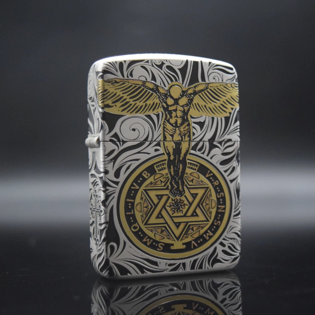 ZIPPO/之宝打火机XF 1941金银错守护天使 DY9913QT