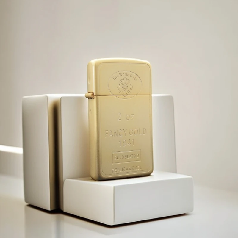 ZIPPO/之宝打火机XF窄机磨砂金2oz DY9914DK