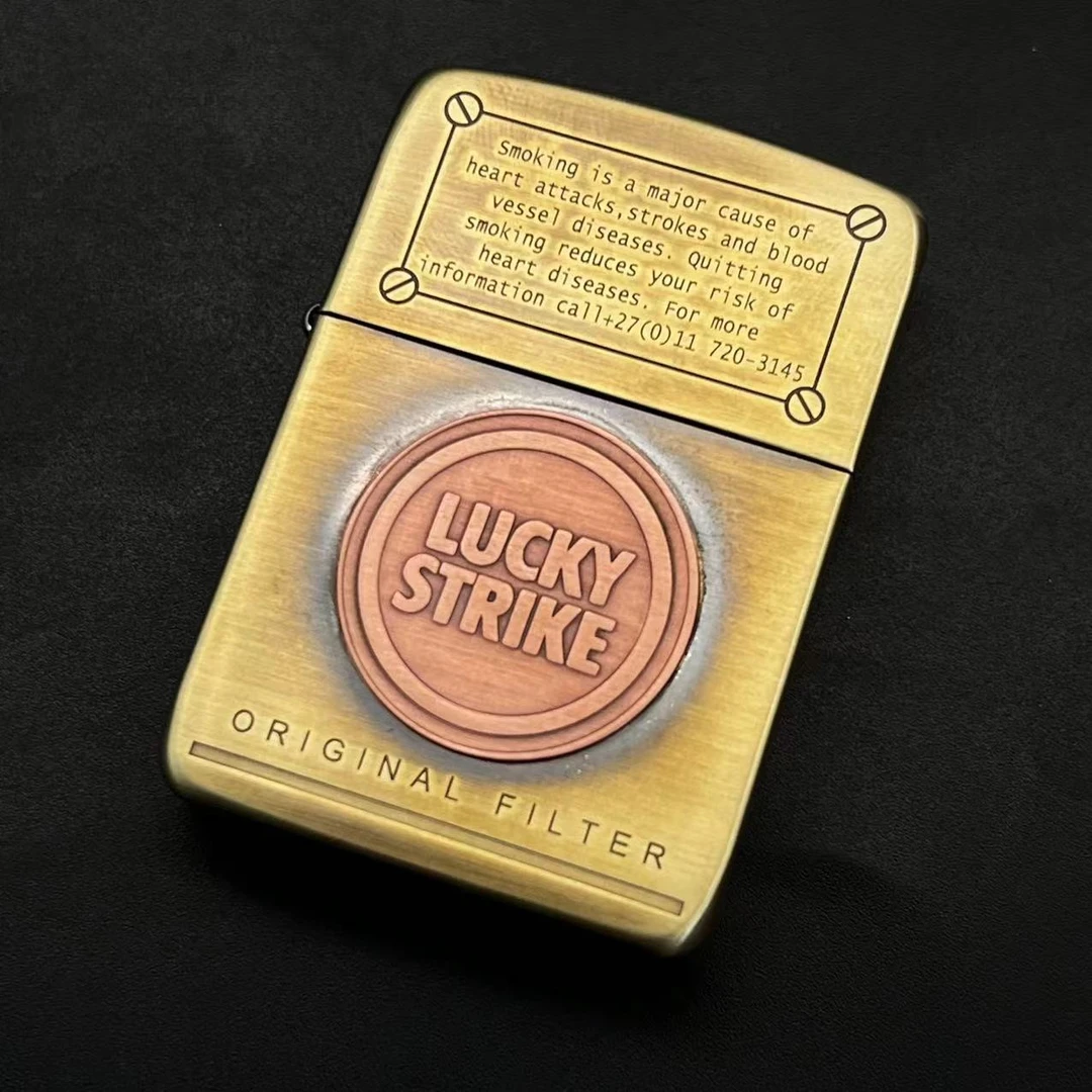 打火机XF1941镶嵌紫铜好彩DY9913TZ