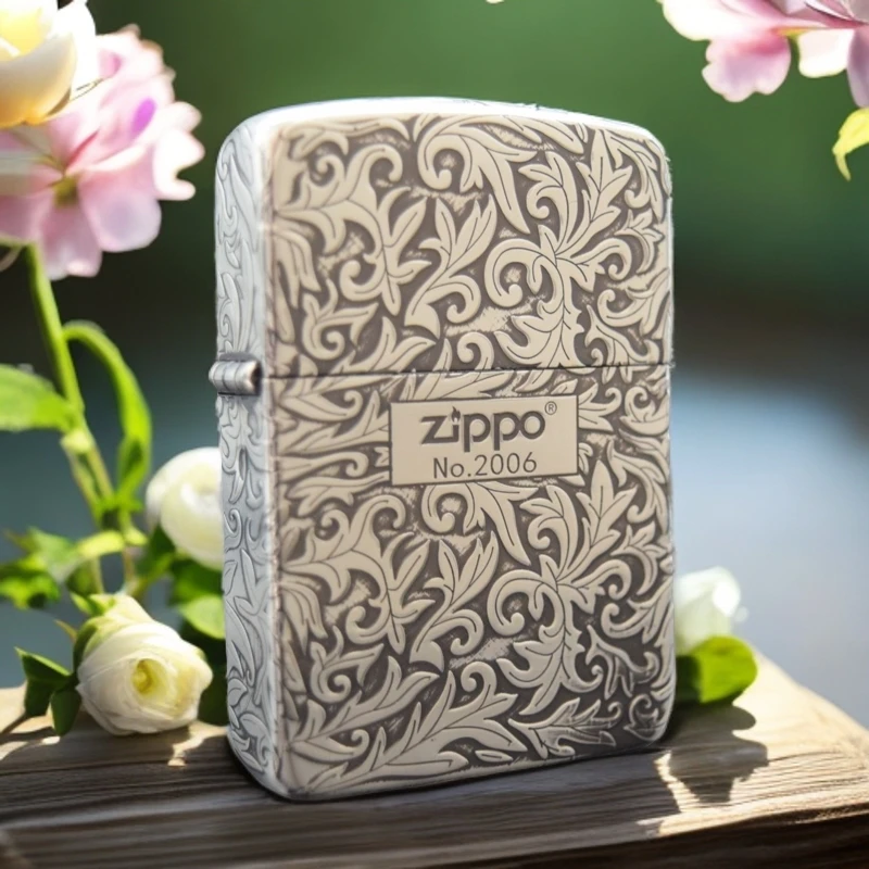 ZIPPO/之宝打火机XF1941镀银精雕五面唐草中标DY9913DK
