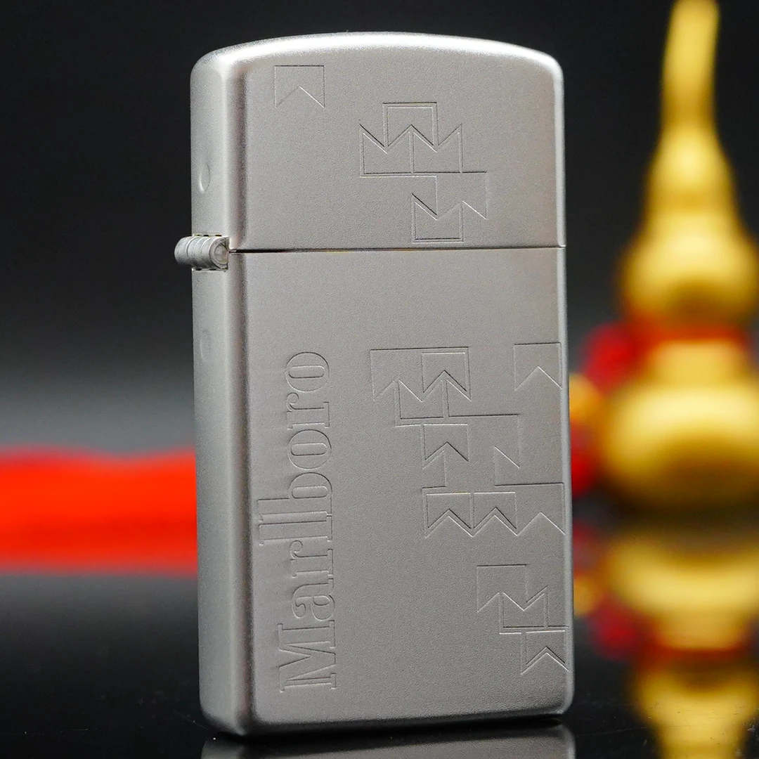 ZIPPO/之宝ZIPPO打火机 经典万宝路XF窄机磨砂银  DYJ1
