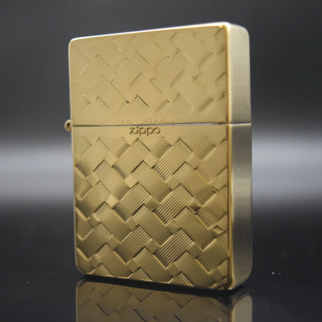 打火机XF 1935.25镀金编织纹 DY9920DK
