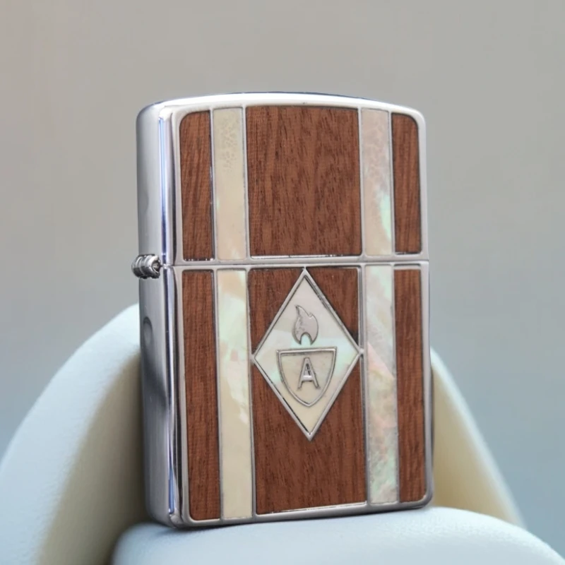 ZIPPO/之宝打火机XF 盔甲镶嵌贝壳胡桃木 DY9912GQ
