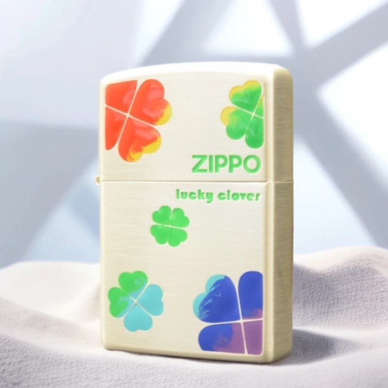 ZIPPO/之宝打火机XF  常规珐琅四叶草 DY9902CY