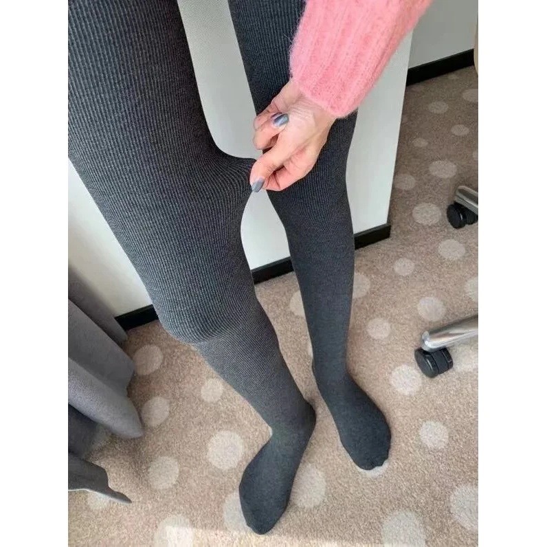 日本羊脂袜女士打底黑色秋冬微压收肉弹力显瘦不起求不变形不掉档