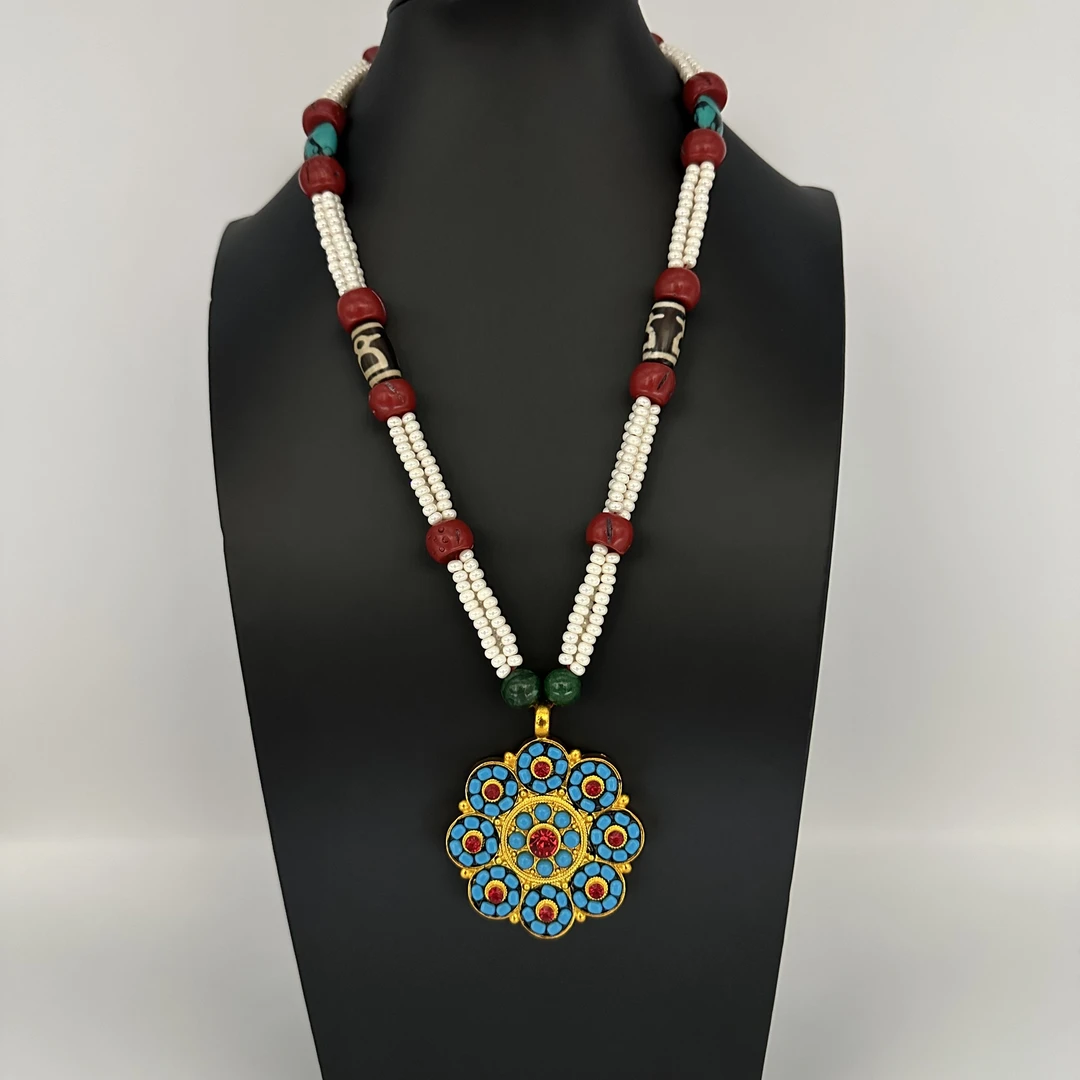 藏族饰品挂件藏族舞配饰颈饰藏族首饰不掉色