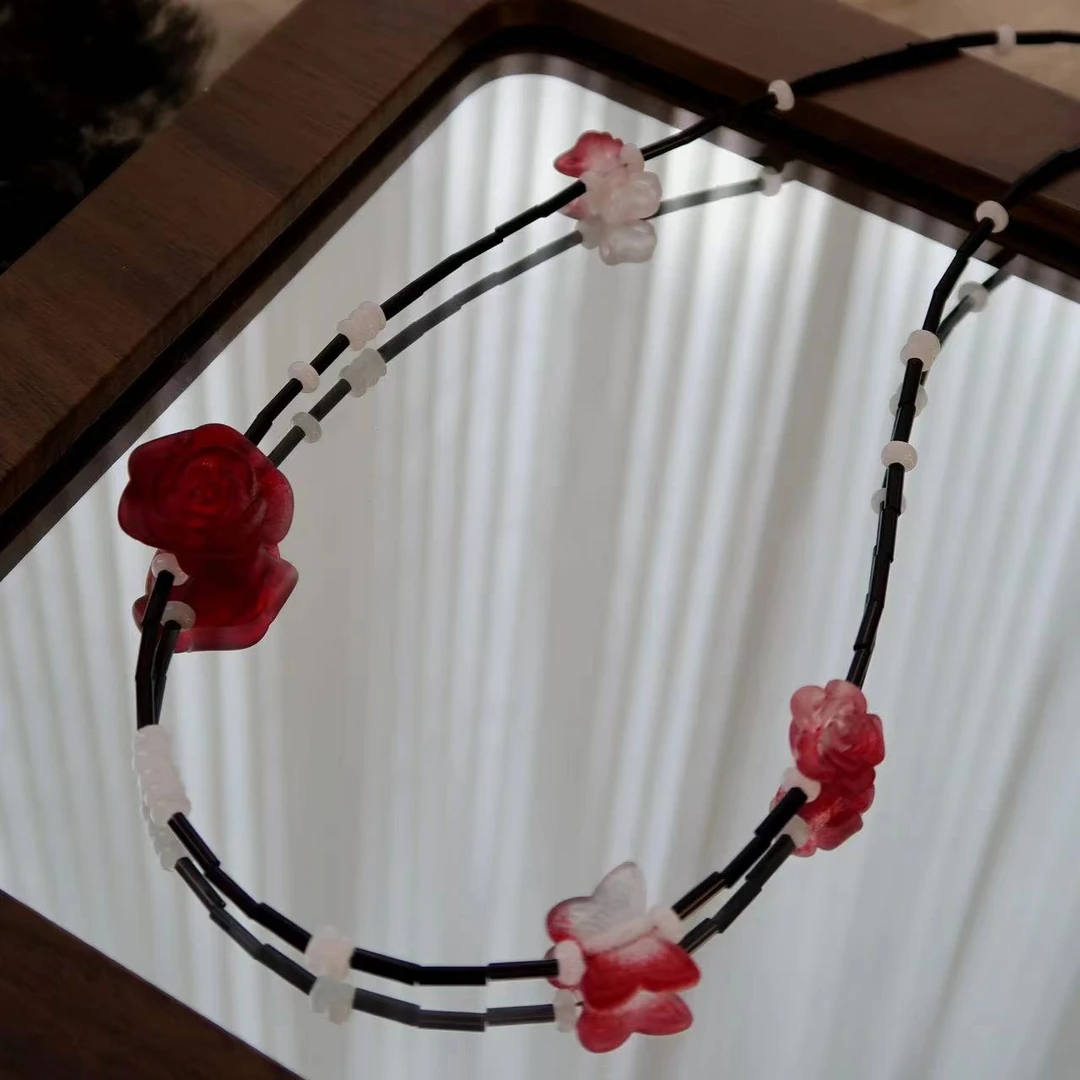 【momo家】精美玻璃珠珠串珠手作diy手机链散珠