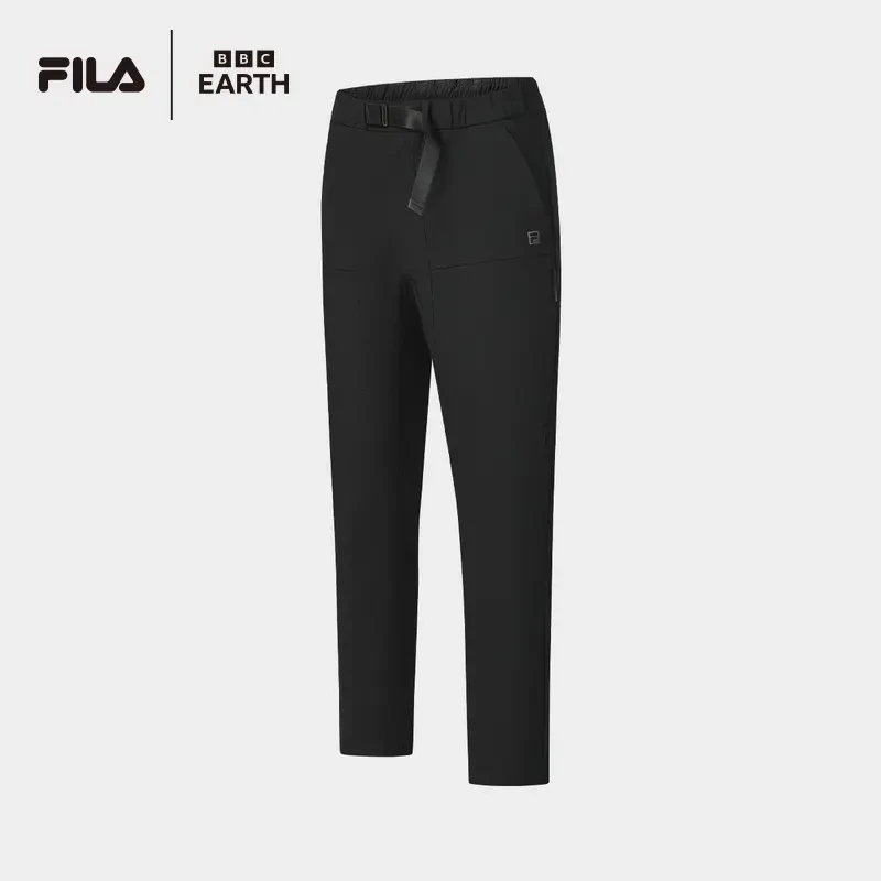 Fila/斐乐加厚加密百搭感梭织运动裤显瘦训练秋冬男士A11M437802F