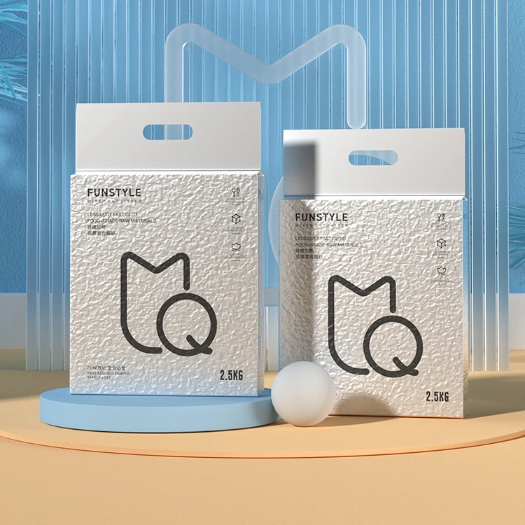 Funstyle豆腐猫砂膨润土混合 原味除臭无尘沙2.5公斤包邮猫用品
