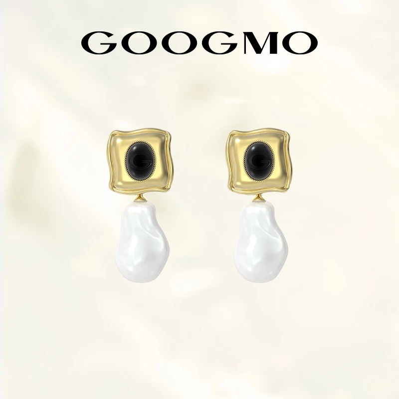 GOOGMO 铜合金仿珍珠耳饰  【大头黑专属】西西里娅系列耳坠