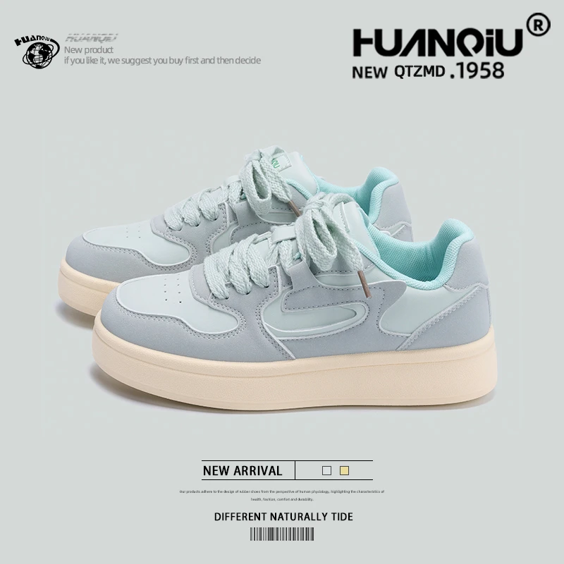 环球潮流板鞋女2024新款冬季小白鞋女厚底百搭鞋子女休闲学生女鞋