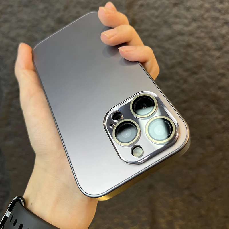 苹果15手机壳新款iPhone13/14promax磨砂防摔12全包镜头简约高级