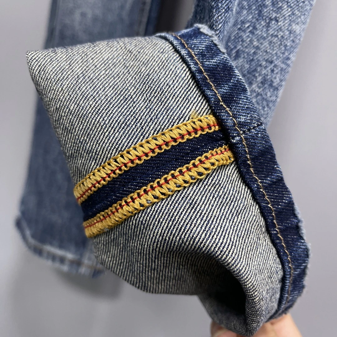 小玩牛美式7x7重磅14盎司复刻水洗硬挺耐磨耐穿宽松中直筒牛仔裤