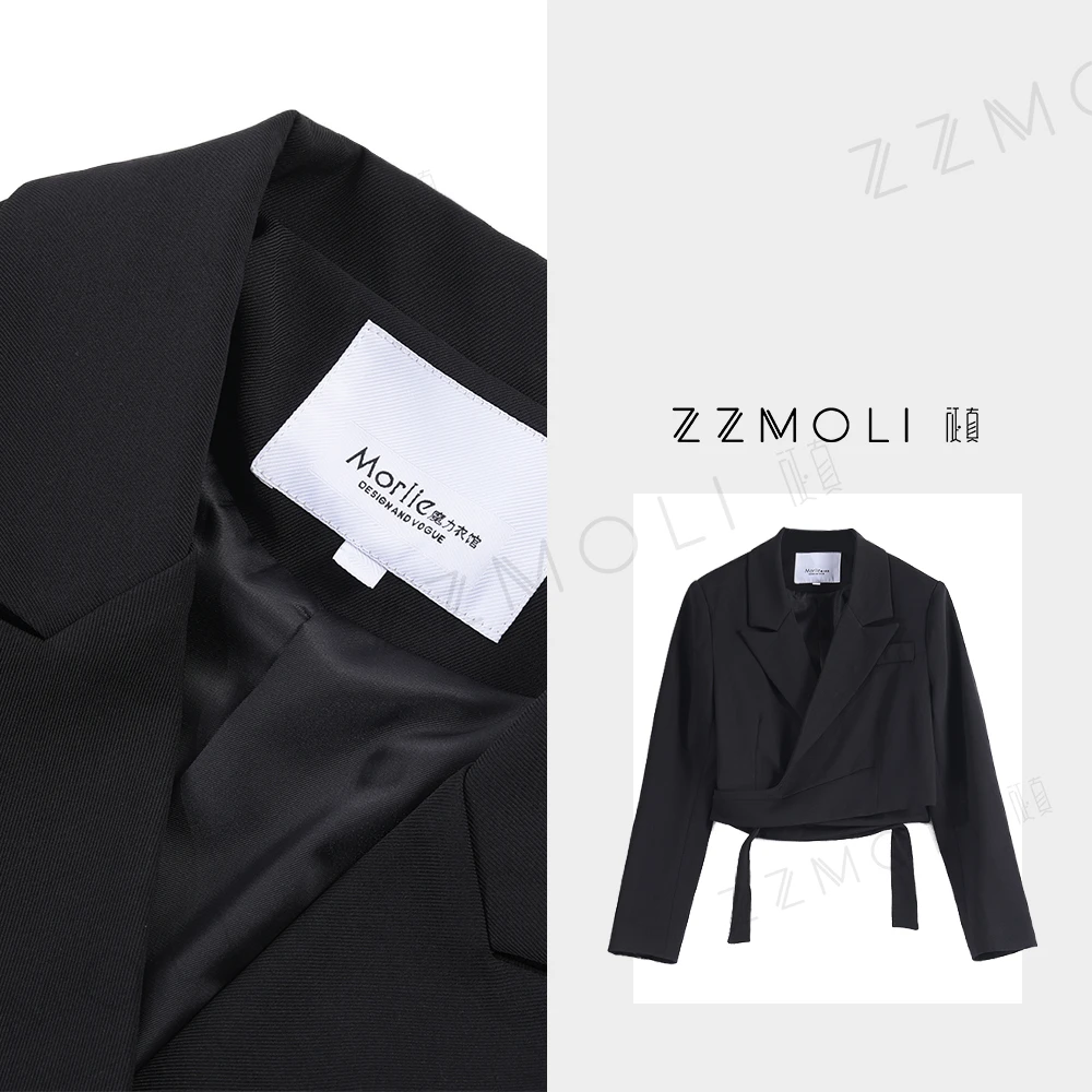 ZZMOLI时髦短款小西装女款洋气衣服时尚气质韩版短外套ZBY80051