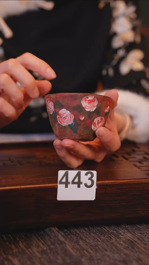 【闪购商品】陶瓷粗陶手绘油画系列精工主人杯