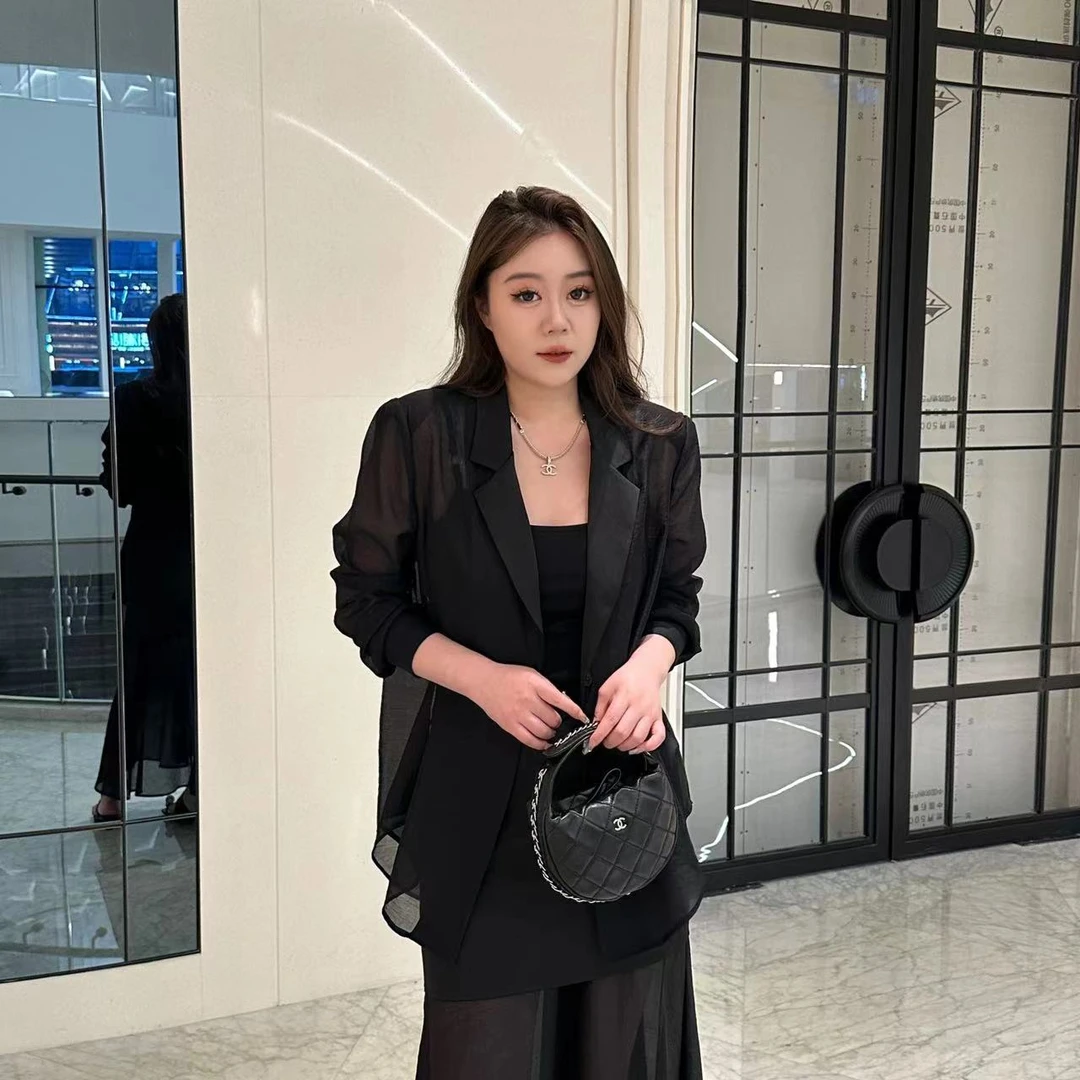 【琪琪推荐】大码女装‘’女明星‘’高级感防晒外套+半身裙T13378QQ