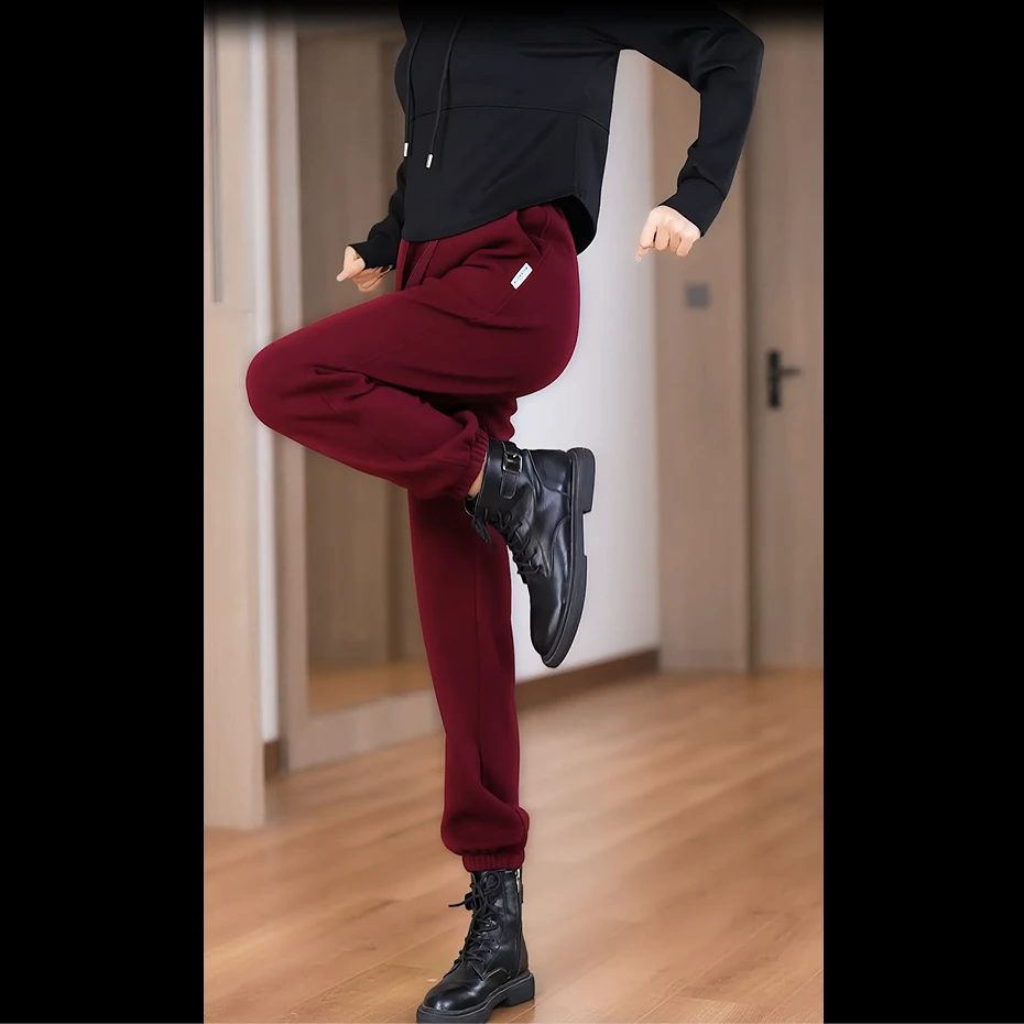 秋冬新款2025时尚休闲卫裤百搭宽松版型遮肉显瘦卫裤女裤