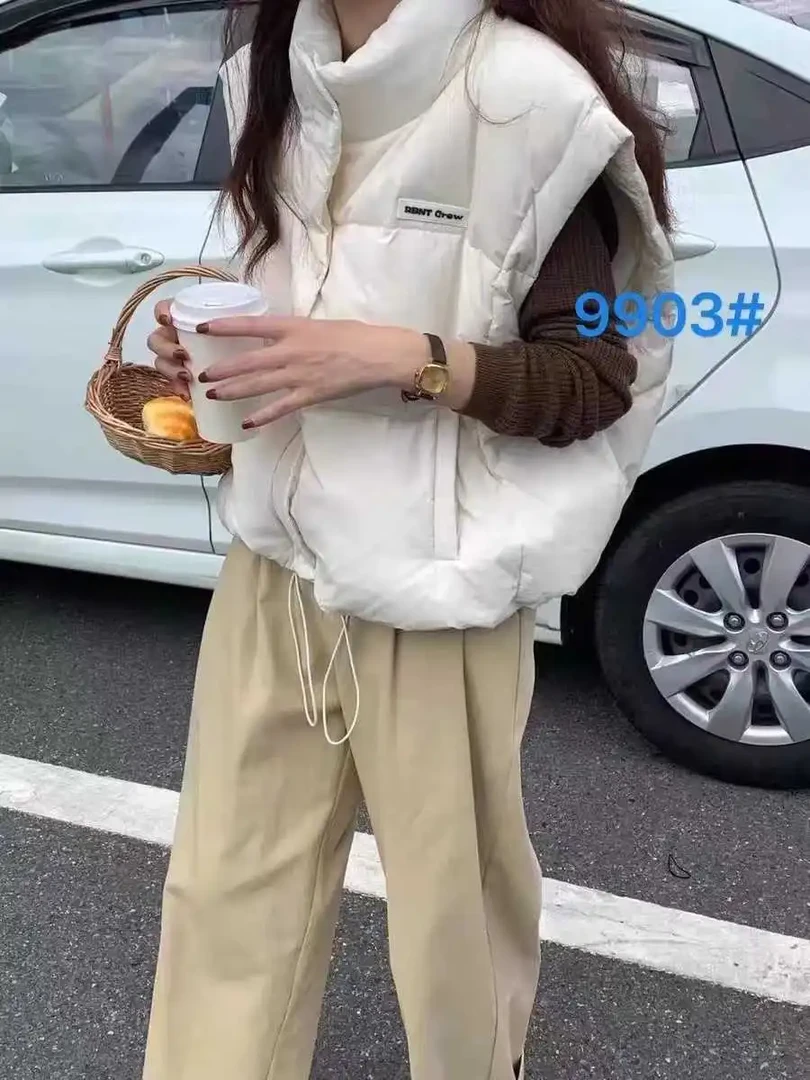 【菲菲专属】2023秋冬新款休闲百搭保暖高端时尚短款马甲外套9903