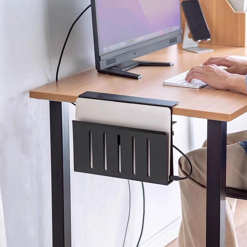 日本SANWA收纳架桌边文件收纳免打孔挂篮多功能办公收纳神器