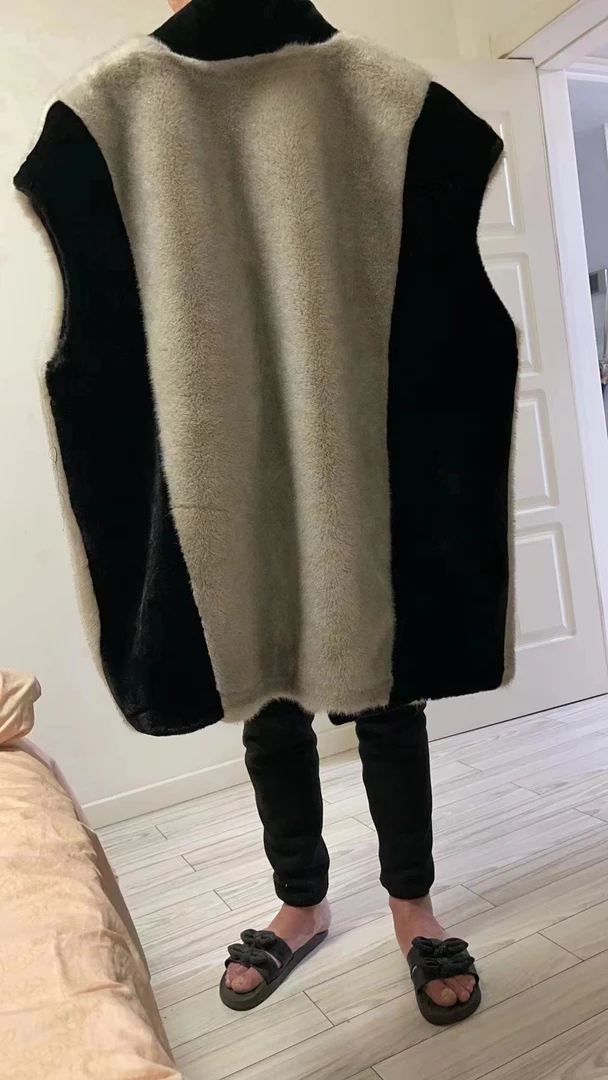 外套水貂毛大衣女士无七天