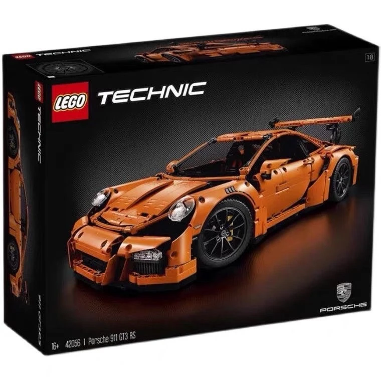 【压盒&成品 介意勿拍】LEGO乐高42056橙色保时捷911旗舰超跑下市款
