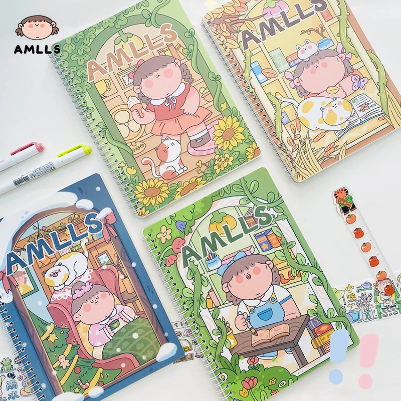 阿玛莉莉丝 四季物语系列离型纸本B5厚实实用加量
