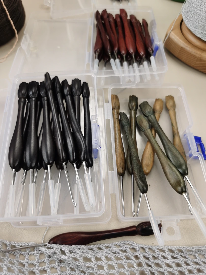 钩针，编织工具黑檀血檀绿檀