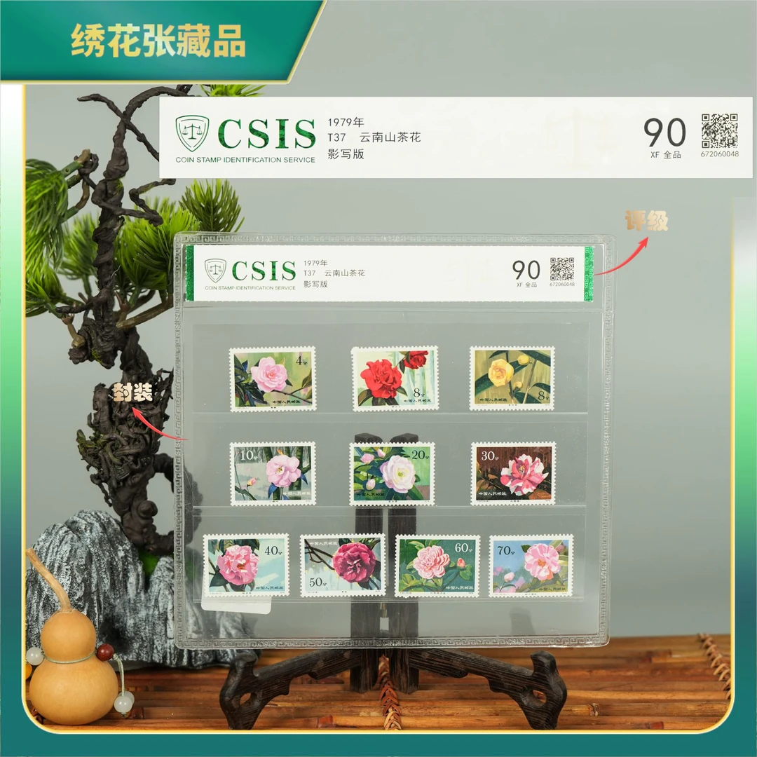 1979年T37云南山茶花套票CSIS评级/XF90全品/N2XFD007F38