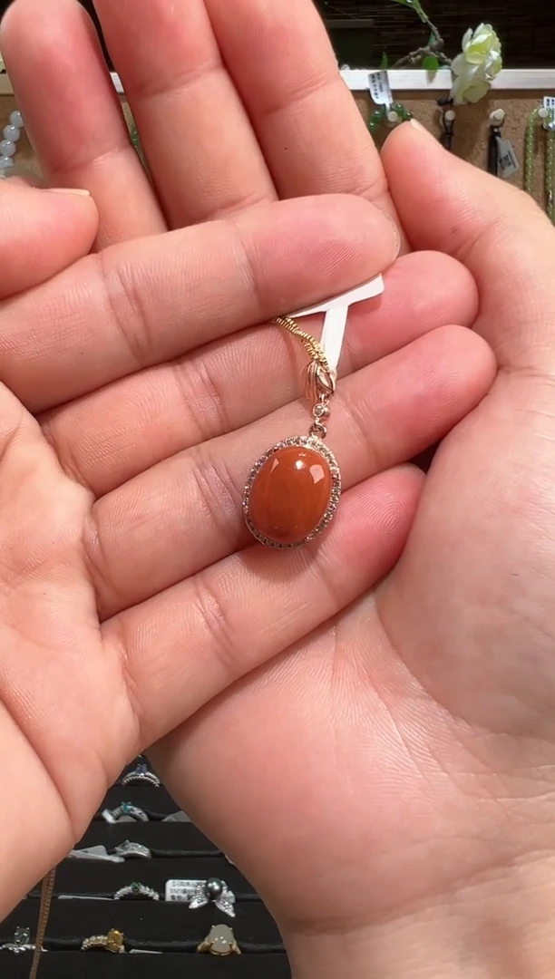 【闪购商品】南红玛瑙颈饰未镶嵌南红吊坠9*14