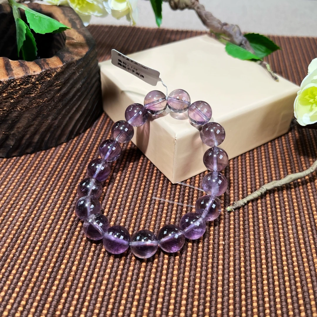 紫水晶手串11mm+ KT24040523