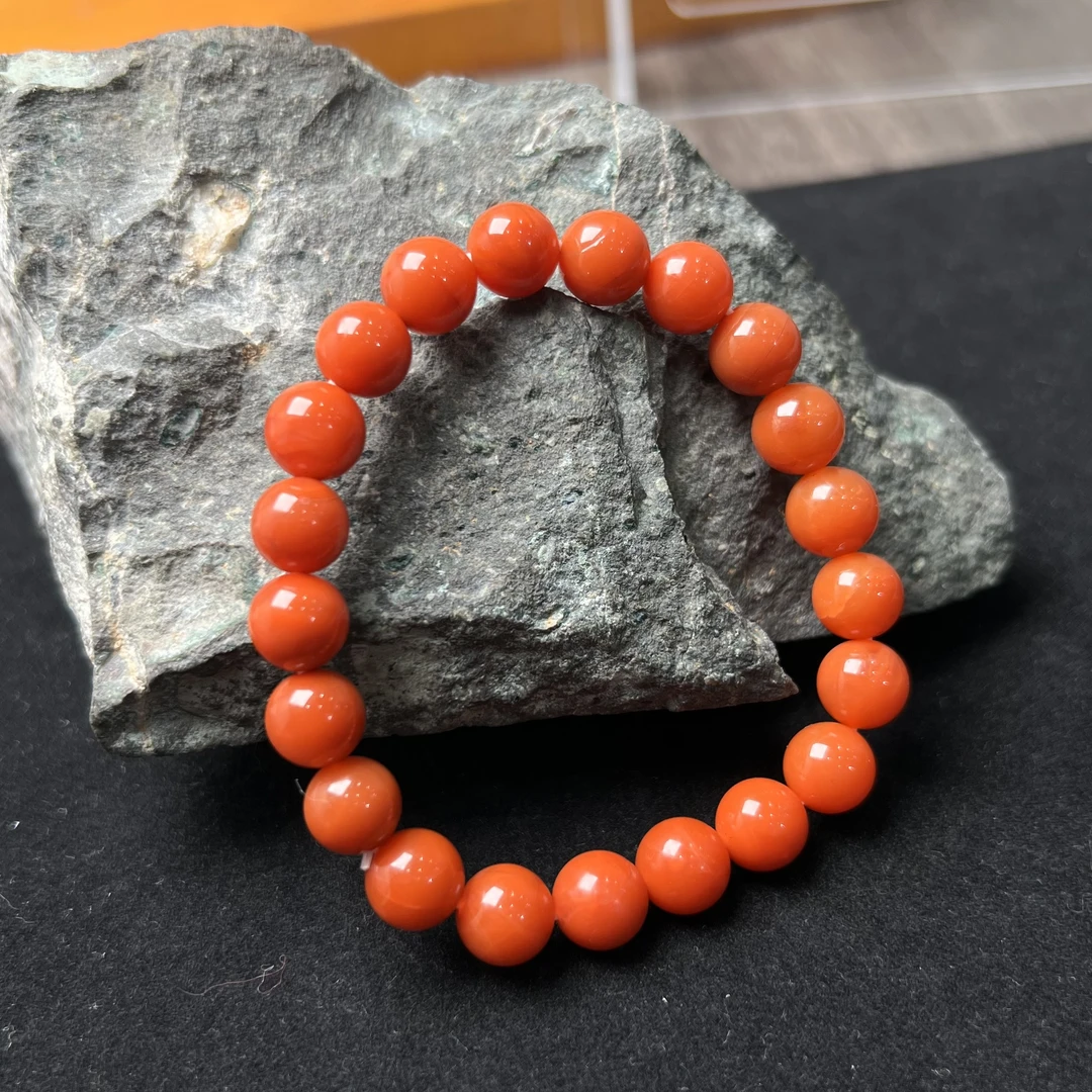 满肉亮面南红手串8.5mm+ KT24100104