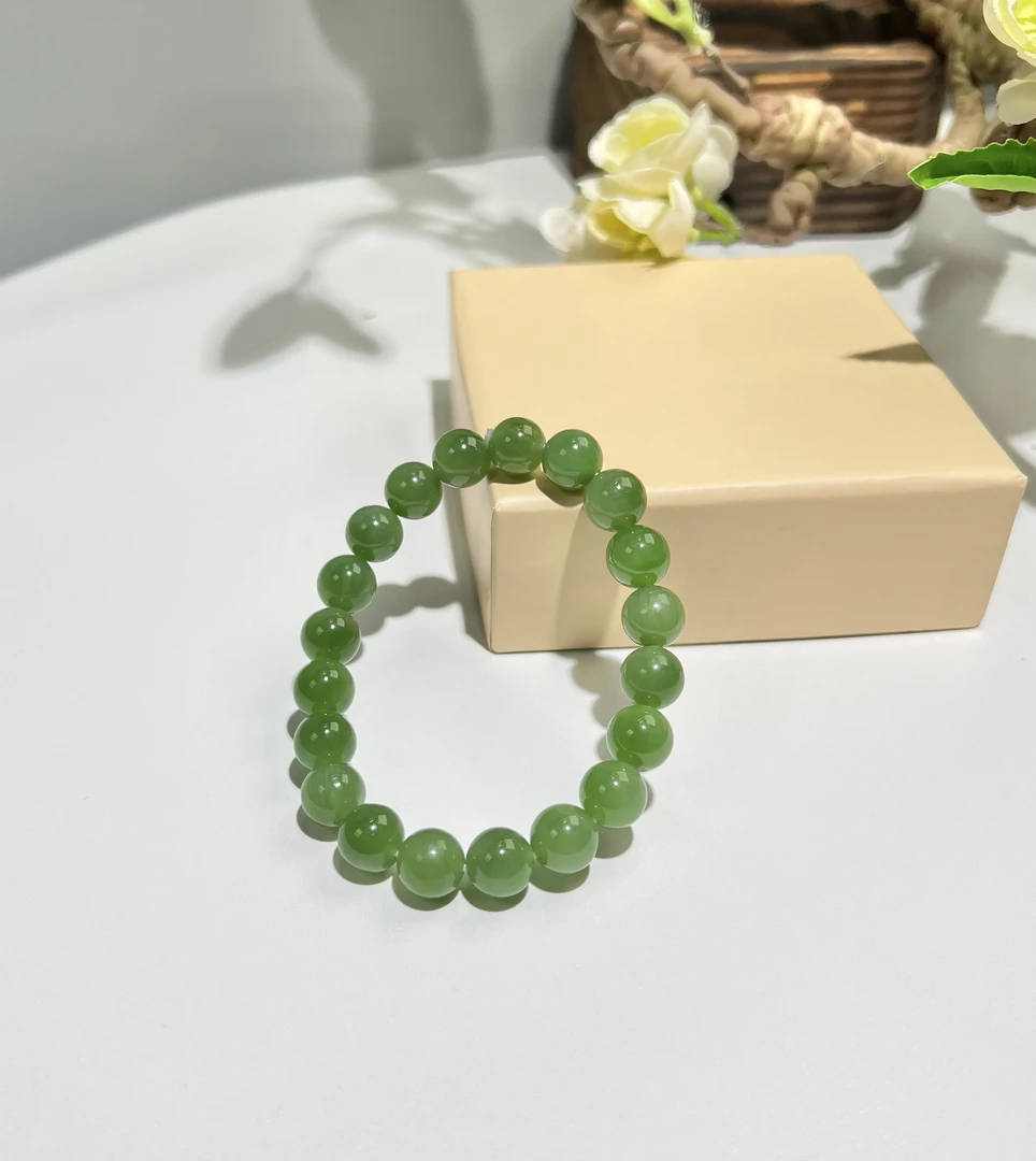 碧玉和田玉手串9-10mm KT24080802