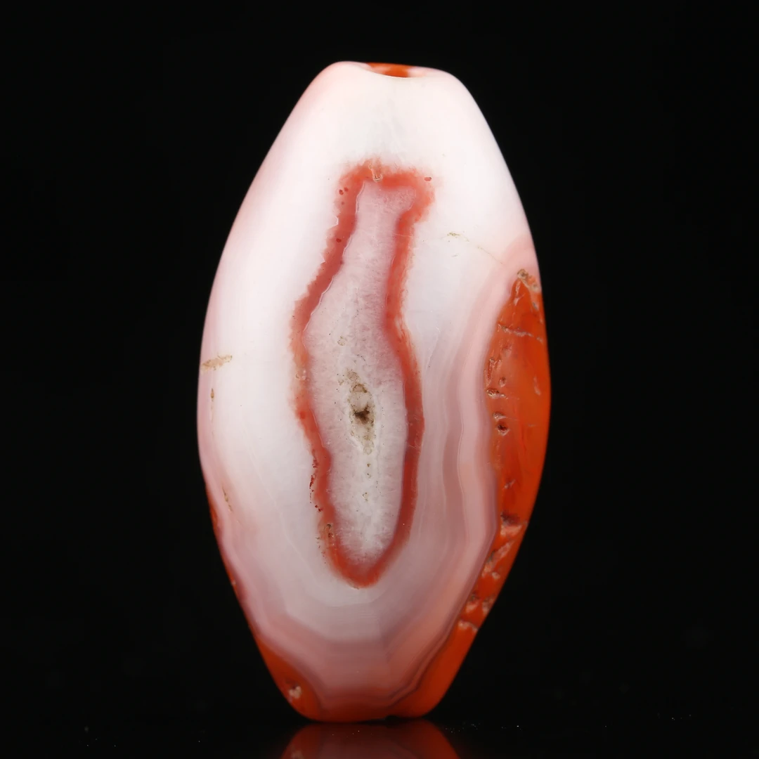 朴玉珠坊 天然南红玛瑙一眼藏式板珠 锁骨链/吊坠/挂件手工珠原创