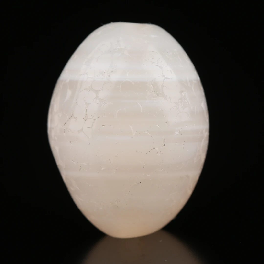 朴玉珠坊 天然冰透奶皮沁西亚橄榄珠 缠丝玛瑙锁骨吊坠手工珠原创