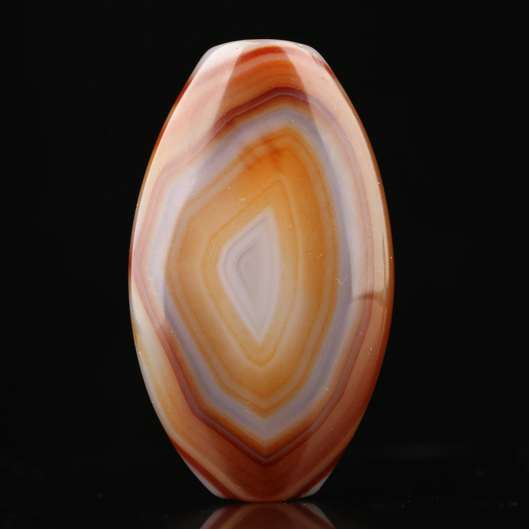 朴玉珠坊 经典糖色冰透金刚眼二眼大板珠 玛瑙颈饰吊坠挂件手工珠