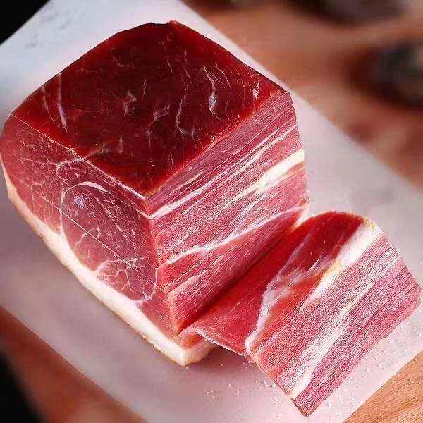 正宗地道宣威农家腌制火腿纯肉300克,合适炒炖,炒菜煲汤散装后腿
