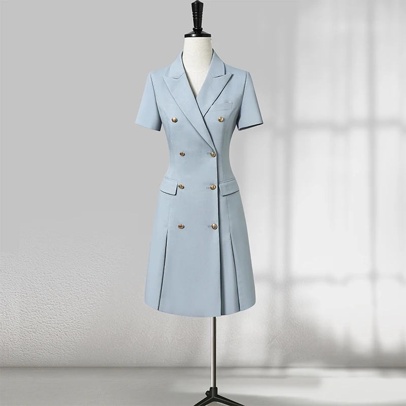 西装连衣裙女高级感夏季气质修身显瘦时尚知性高端精致职业工作服