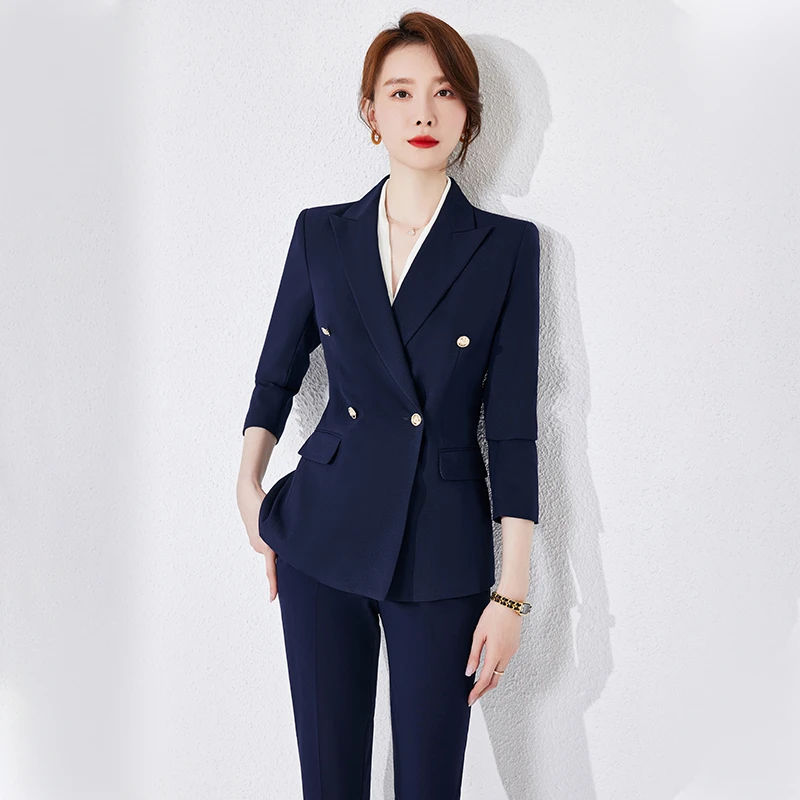 秋季2025新款西装套装女正装高级感职业小西服外套时尚气质工作服
