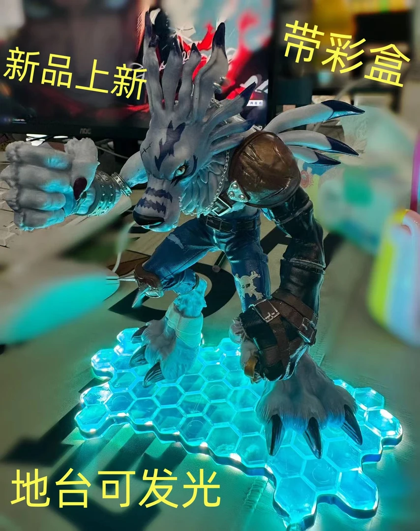 【全款现货】数码宝贝 ”地台发光“太一 兽人加鲁鲁 手办摆件