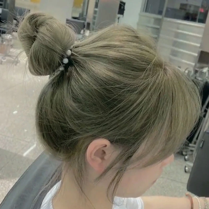 抹茶色染发剂膏2025新款流行发色自己在家染植物显白雾感灰棕时尚