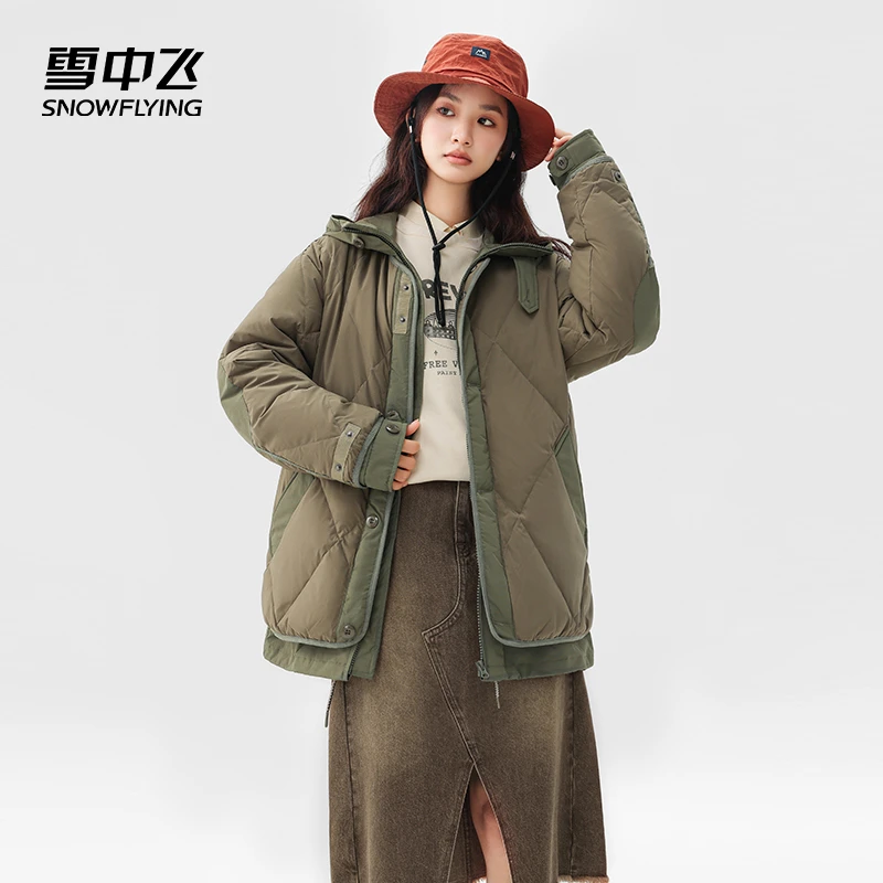 【独库公路】雪中飞城野系列男女保暖羽绒服雅丹风X40146462F