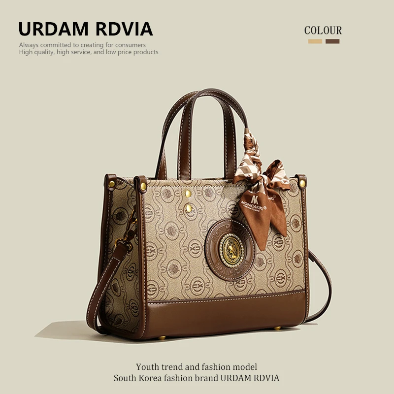 URDAM RDVIA高级感轻奢小众包包女2024新款时尚手提包斜挎托特包