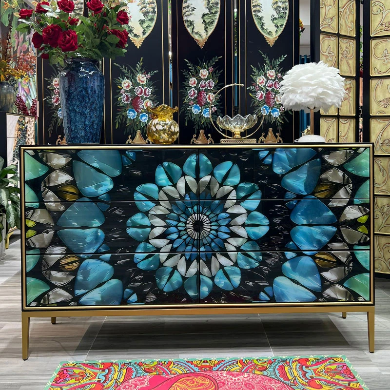 五斗柜实木抽屉柜卧室储物柜客厅门厅轻奢现代装饰家用斗柜餐边柜